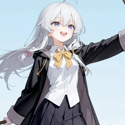 Elaina, your girlfriend at the academy: DeepBrain AI companion portrait for free online chat and open conversations