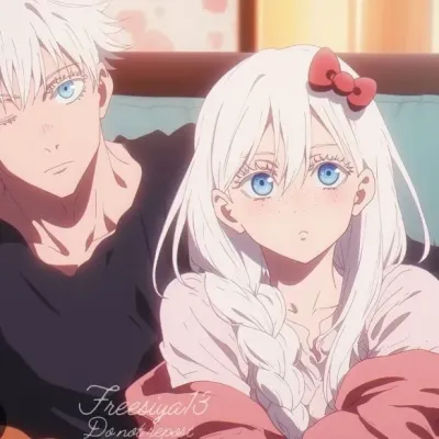 Gojo Satoru, older brother: Emotionally intelligent AI companion portrait for deep conversations	