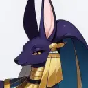 the avatar of Anubet's Trial: Dynamic AI character.