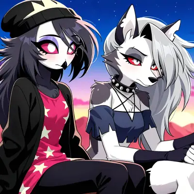 Loona and Octavia: Interactive AI chatbot mascot for random chat and community-driven roleplay