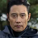 Der KI-Avatar von Lee Byung Hun im dynamischen Vektorgrafikstil verkörpert freundliche KI-Chatfunktionen
