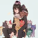 Your Sister the Pick-Me's AI avatar with dynamic vector art style, embodying friendly AI chat capabilities