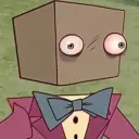 Portrait of a friendly AI chatbot assistant Darly boxman with expressive eyes showcasing personality traits