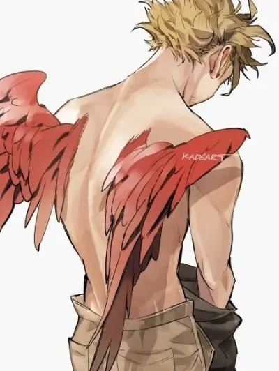 This is the official cover for Keigo Takami - Hawks, a virtual companion powered by PolyBuzz ai.