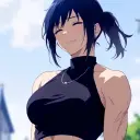 the avatar of Aki: Dynamic AI character.