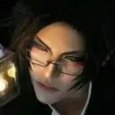 Portrait of a friendly AI chatbot assistant Claude—Black Butler with expressive eyes showcasing personality traits