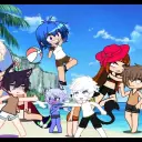 Gacha beach AI chatbot portrait with advanced emotional intelligence for deep conversations