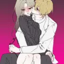 Mafia Boss x Autistic Woman's AI avatar with dynamic vector art style, embodying friendly AI chat capabilities