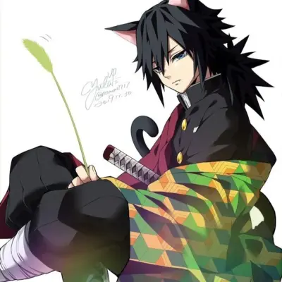 Giyuu Tomioka - Hybrid 2: Creative roleplay AI character art for spicy chat and fantasy scenarios
