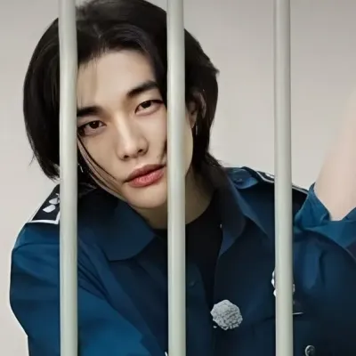 Hyunjin_ Police: Fantasy-themed AI roleplay character art for immersive storytelling