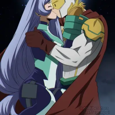 Nejire y Mirio: Arte de personajes de rol de IA con temática de fantasía para una narración inmersiva