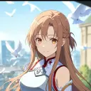 Asuna AI chatbot portrait na may advanced emotional intelligence para sa malalim na pag-uusap