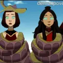 the avatar of character Hypnosis: Suki and Katara with emotional intelligence capabilities