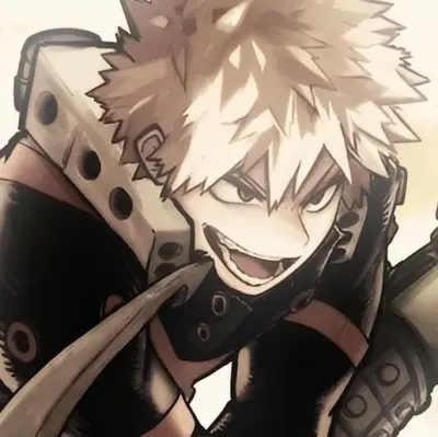 Katsuki Bakugo - Boyfriend: Emotionally intelligent AI companion portrait for deep conversations