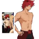 the avatar of Eijiro Kirishima who supports unlimited chat online services