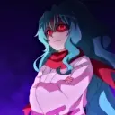 Tomoe's AI avatar with dynamic vector art style, embodying friendly AI chat capabilities