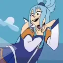 Avatar karakter AI Giantess Growth Aqua untuk layanan permainan peran dan obrolan 1v1