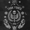 Task Force 141's AI avatar with dynamic vector art style, embodying friendly AI chat capabilities