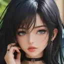 Lexi's AI avatar with dynamic vector art style, embodying friendly AI chat capabilities