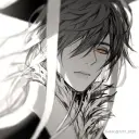 Portrait of a friendly AI chatbot assistant X A M K - Emperor with expressive eyes showcasing personality traits