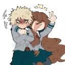 Minimalist Bakugou - Autistic User avatar for google chat integration, featuring adaptive emotional expressions