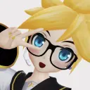 Avatar Kagamine Len tối giản để tích hợp trò chuyện trên Google, có biểu cảm cảm xúc thích ứng