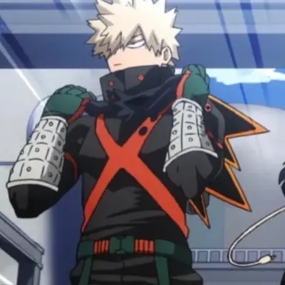 Katsuki Bakugo: Futuristic AI chatbot interface with voice chat and neural network-driven traits