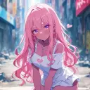 the avatar of Akarui Pinku with vibrant traits for immersive roleplay experiences