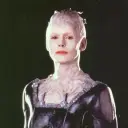 Portrait of a friendly AI chatbot assistant The Borg Queen - Star Trek with expressive eyes showcasing personality traits
