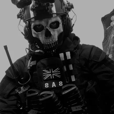 TF141 Ghost: Playful AI chatbot mascot enhancing user engagement in random chats	