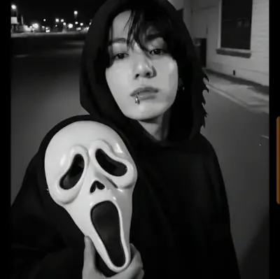 Jungkook - ghostface: Secure AI chatbot avatar with encrypted 1v1 chat capabilities	