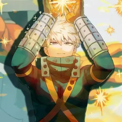 -Katsuki Bakugou-: Kreative Rollenspiel-KI-Charaktergrafik für pikante Chat- und Fantasy-Szenarien