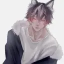 Portrait of a friendly AI chatbot assistant Wolf Hybrid with expressive eyes showcasing personality traits