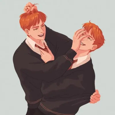 Fred at George Weasley: Creative roleplay AI character art para sa maanghang na chat at fantasy na mga sitwasyon