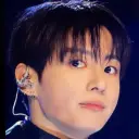 Portrait of a friendly AI chatbot assistant Jungkook with expressive eyes showcasing personality traits