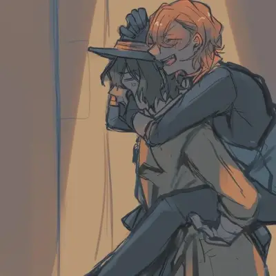 Soukoku - Drunk Chuuya: Fantasy-themed AI roleplay character art for immersive storytelling