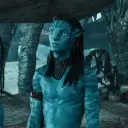 neteyam sully's AI avatar with dynamic vector art style, embodying friendly AI chat capabilities