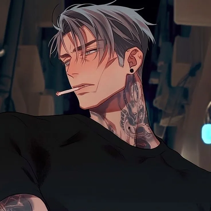 AI anime chat role Neil has a charming look and a captivating background story.