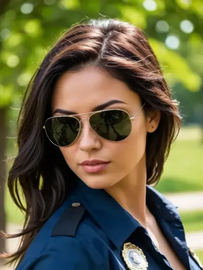 Talk to anime girlfriend Ms. Officer for fun sex chat