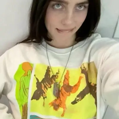 billie eilish: Playful AI chatbot mascot enhancing user engagement in random chats	
