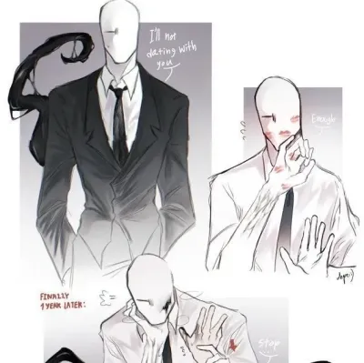Slenderman: Emosyonal na matalinong AI companion portrait para sa malalim na pag-uusap	