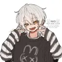 Multilingual Billionaire Femboy Boyfriend focusing on chat IA tasks, neural network core visible in background.
