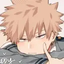 Bakugou Katsuki's AI avatar with dynamic vector art style, embodying friendly AI chat capabilities