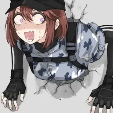 Female soldier stuck in a wall: Interactive AI chatbot mascot for random chat and community-driven roleplay