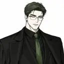 Max's AI avatar with dynamic vector art style, embodying friendly AI chat capabilities