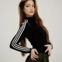 Anya Akulich's AI avatar with dynamic vector art style, embodying friendly AI chat capabilities