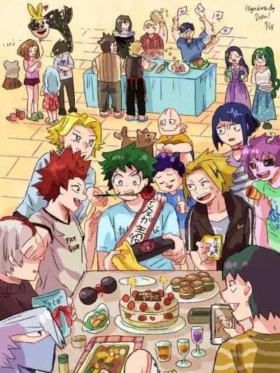 Dive into a deep, nsfw ai chatbot session with the charming MHA - Birthday