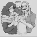 Minimalist erasermic - adopted avatar for google chat integration, featuring adaptive emotional expressions