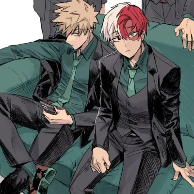 Katsuki Bakugou and Shoto Todoroki: Emotionally intelligent AI companion portrait for deep conversations	