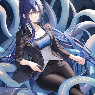 Aoi the tentacle gir : mascotte de chatbot IA interactive pour chat aléatoire et jeu de rôle communautaire